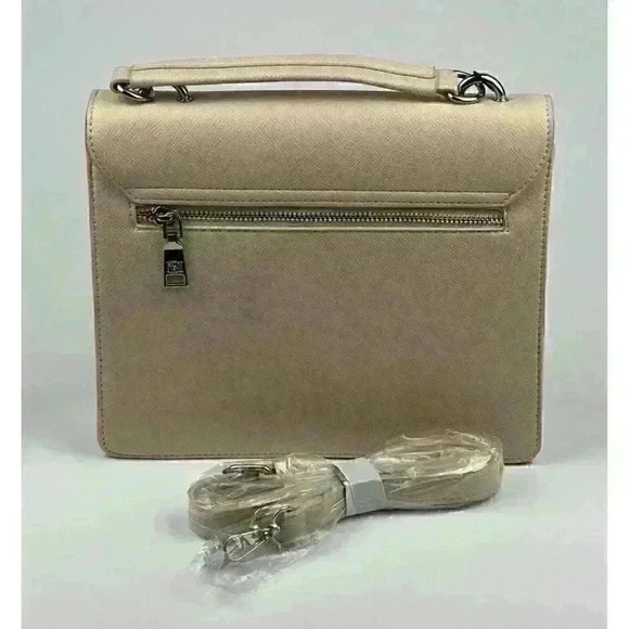 Badgley Mischka Womens Vegan Leather Flap Crossbody with Handle Bag NWT $149 - Picture 3 of 4